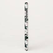 Weißes tropisches Blumen-Muster Case-Mate iPhone Hülle (Hinten/Links)