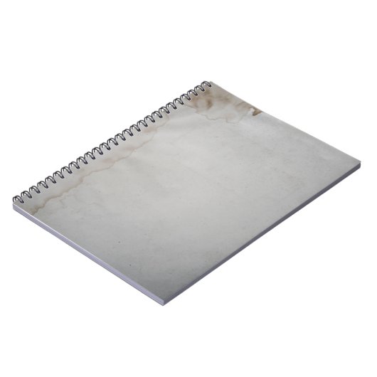 Weißes Tuch mit Fleck Notizblock (Linke Seite)