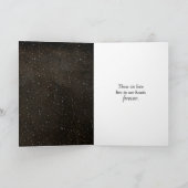 Weißes Tulips-Beileid mit Regentropfen Karte (Innenseite)