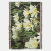 Weißes Tulpen-Foto Decke (Vorderseite Vertikal)