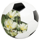 Weißes Tulpen-Foto Fußball (Dreiviertel)