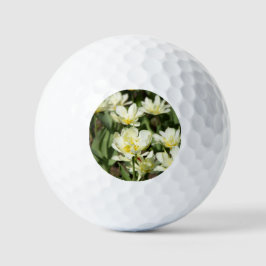 Weißes Tulpen-Foto Golfball