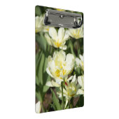 Weißes Tulpen-Foto Mini Klemmbrett (Schrägansicht)