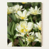 Weißes Tulpen-Foto Planer (Rückseite)