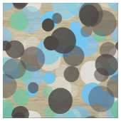 Weißes Türkis-Minzpolka-Imitate Muster Holz Stoff (Muster)