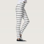 Weißes u. graues gestreiftes mit silbernen leggings (Rechts)