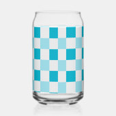 Weißes und blaues Karton Dosenglas (Rechts)