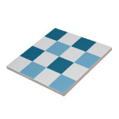 Weißes und blaues Karton Fliese (Seite)