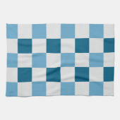 Weißes und blaues Karton Geschirrtuch (Horizontal)