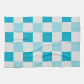 Weißes und blaues Karton Geschirrtuch (Horizontal)
