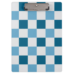 Weißes und blaues Karton Klemmbrett