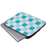 Weißes und blaues Karton Laptopschutzhülle (Vorne Knopf)