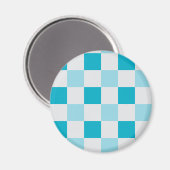 Weißes und blaues Karton Magnet (Vorderseite/Rückseite)