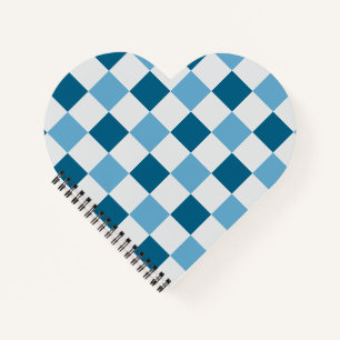 Weißes und blaues Karton Notizblock