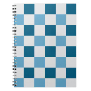 Weißes und blaues Karton Notizblock
