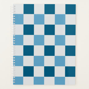 Weißes und blaues Karton Planer