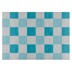 Weißes und blaues Karton Schneidebrett