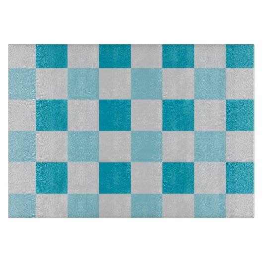 Weißes und blaues Karton Schneidebrett (Vorderseite)