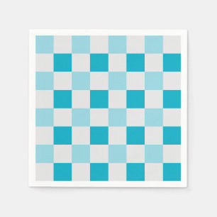 Weißes und blaues Karton Serviette