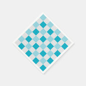 Weißes und blaues Karton Serviette (Ecke)