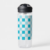 Weißes und blaues Karton Trinkflasche (Vorderseite)