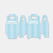 Weißes und blaues Wellenmuster Geschenkschachtel (Ungefaltet)