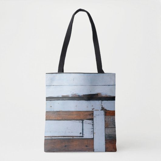 Weißes und braunes Holzbrett Tasche (Vorderseite)