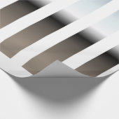 Weißes und Chrome-Umschlagpapier Geschenkpapier (Ecke)