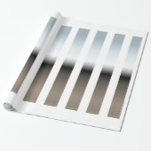 Weißes und Chrome-Umschlagpapier Geschenkpapier (Ungerollt)