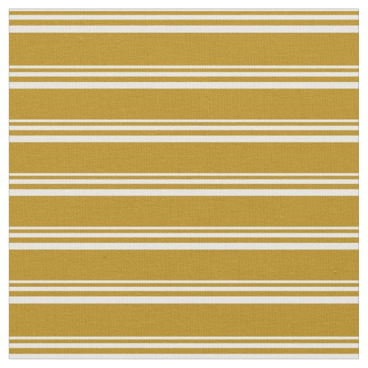 Weißes und dunkles Goldenrod-Muster Stoff (Nahaufnahme)