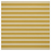 Weißes und dunkles Goldenrod-Muster Stoff (Muster)