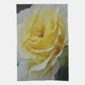 weißes und gelbes Rosenhandtuch Küchentuch (Vertikal)