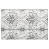 Weißes und graues Damaskus-Lochmuster Stoff (Fat Quarter (45,7 x 55,9 cm))