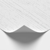 Weißes und graues Holzkörnchen Geschenkpapier (Ecke)