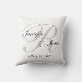 Weißes und graues kissen (Rückseite)