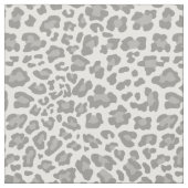 Weißes und graues Leopard-Gewebe Stoff (Nahaufnahme)