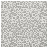 Weißes und graues Leopard-Gewebe Stoff (Muster)