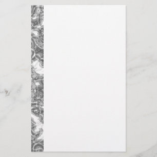Weißes und graues Muster, kundenspezifisch Briefpapier
