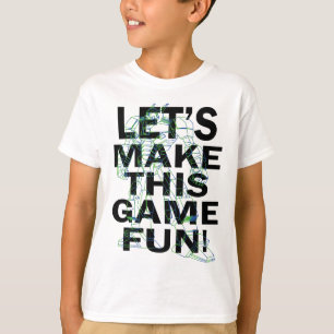 Weißes und grünes Line-Art-T-Shirt-Design T-Shirt