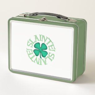 Weißes und grünes Lunchbox