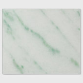 Weißes und grünes Marmorpapier Geschenkpapier (Flach)