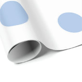 Weißes und hellblaues Tupfen-Packpapier Geschenkpapier (Rolleneckpunkt)