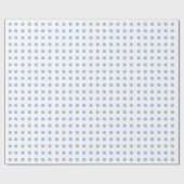 Weißes und hellblaues Tupfen-Packpapier Geschenkpapier (Flach)