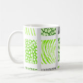 Weißes und hellgrünes Mischtier Kaffeetasse (Links)