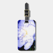 Weißes und lila Foto Gepäckanhänger (Vorderseite vertikal)
