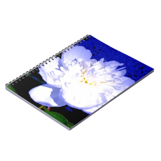 Weißes und lila Foto Notizblock (Linke Seite)