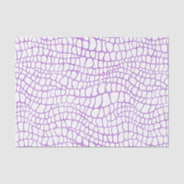 Weißes und Lila Krokodil-Skin-Muster Seidenpapier