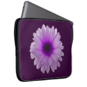Weißes und Lila Marigold-Notebook Laptopschutzhülle (Vorne Rechts)
