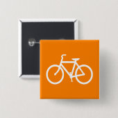 Weißes und oranges Fahrrad Button (Vorne & Hinten)