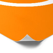 Weißes und oranges Fahrrad Poster (Ecke)